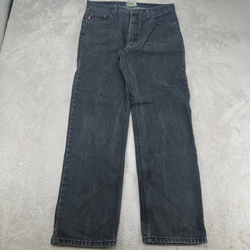 Vintage Benzene Mens Jeans 36 Black Loose Baggy Skate Preowned